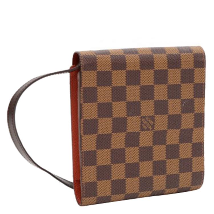 Pre Owned Louis Vuitton Damier Ebene Canvas CD Case Holder