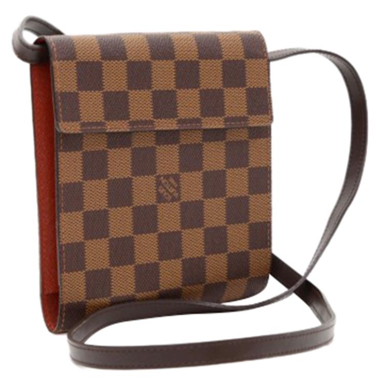 Pre Owned Louis Vuitton Damier Ebene Canvas CD Case Holder