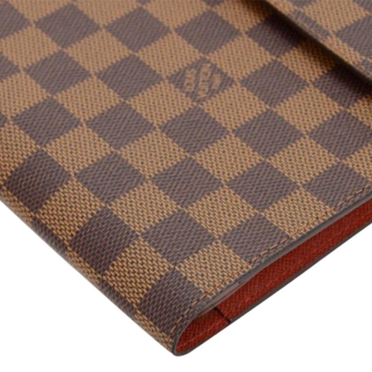Pre Owned Louis Vuitton Damier Ebene Canvas CD Case Holder
