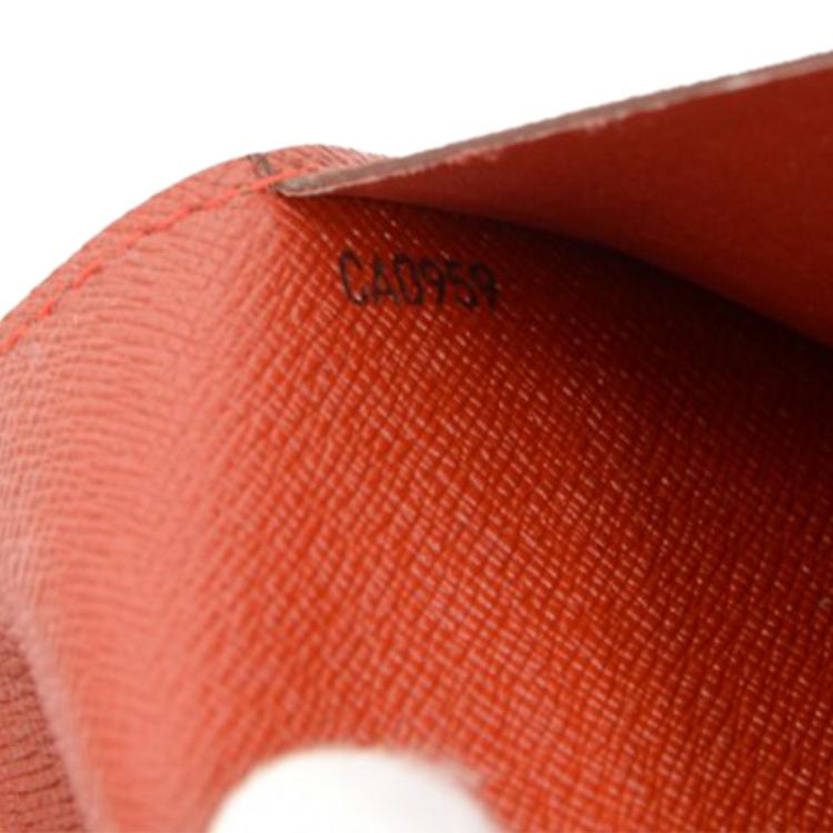 Pre Owned Louis Vuitton Damier Ebene Canvas CD Case Holder