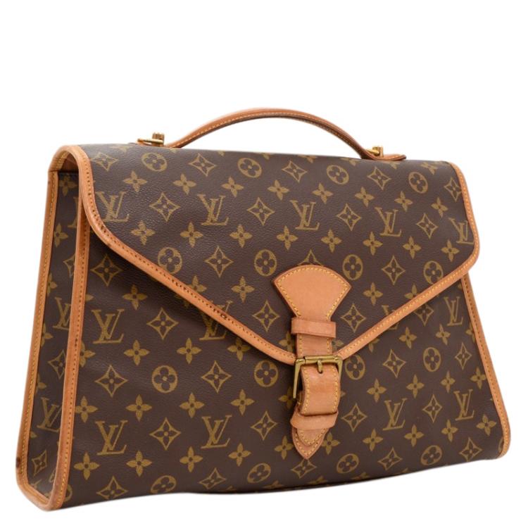 Pre Owned Louis Vuitton Monogram Canvas Beverly Briefcase MM