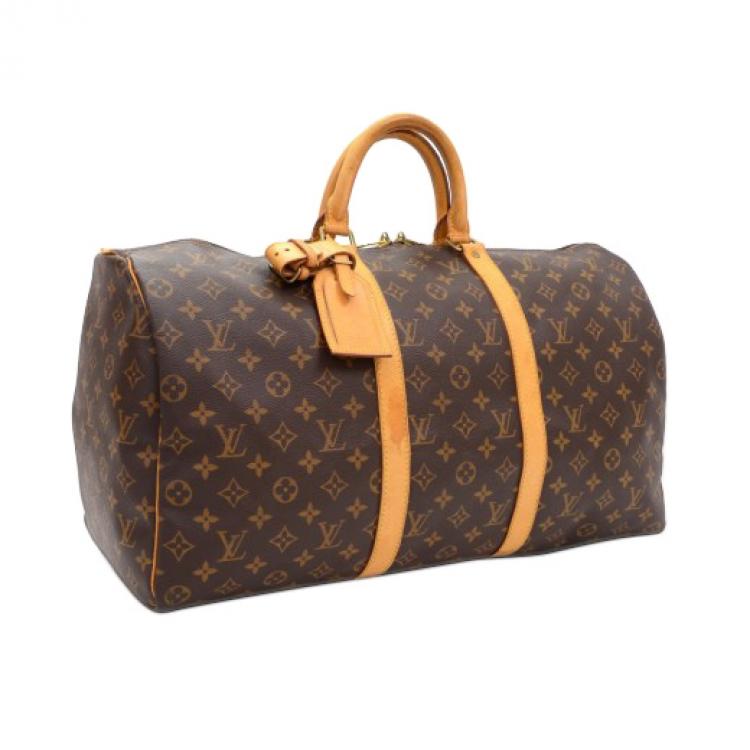 Pre Owned Louis Vuitton Monogram Canvas Keepall 50