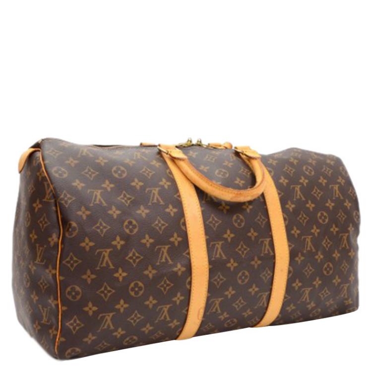 Pre Owned Louis Vuitton Monogram Canvas Keepall 50