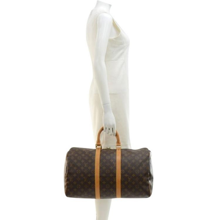 Pre Owned Louis Vuitton Monogram Canvas Keepall 45