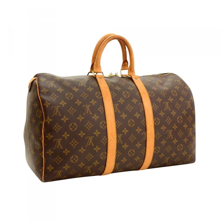 Pre Owned Louis Vuitton Monogram Canvas Keepall 45