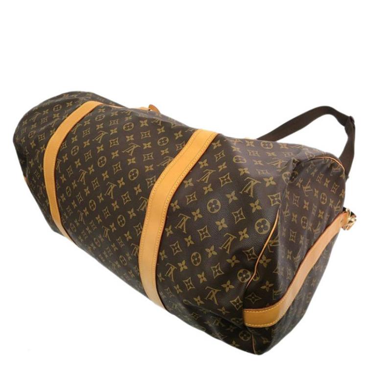 Pre Owned Louis Vuitton Monogram Canvas Sac Polochon Travel Bag