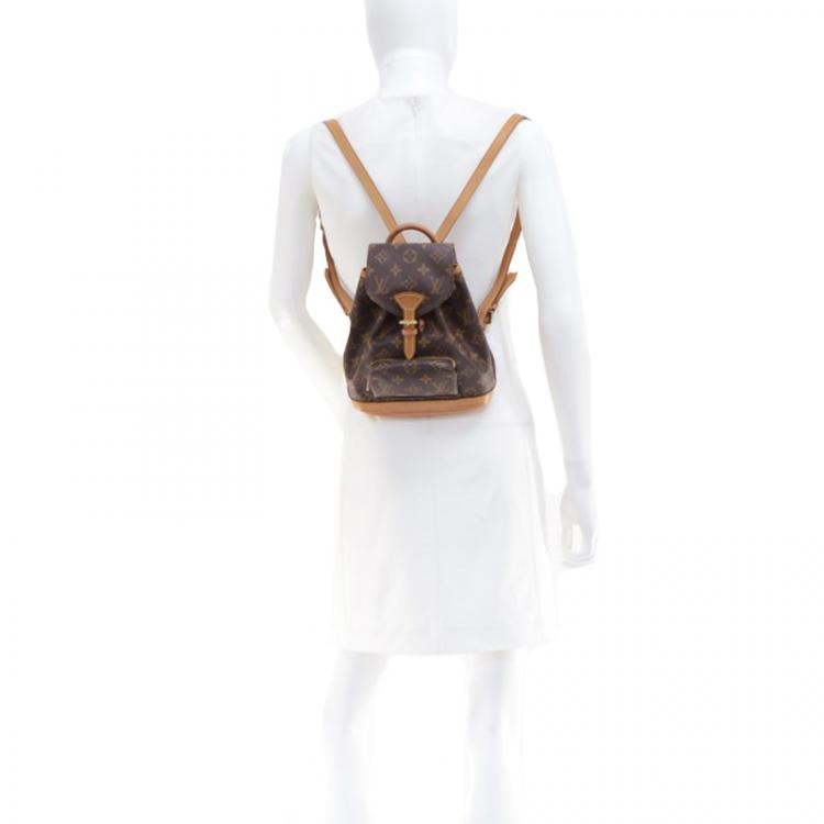 Montsouris Vintage leather backpack