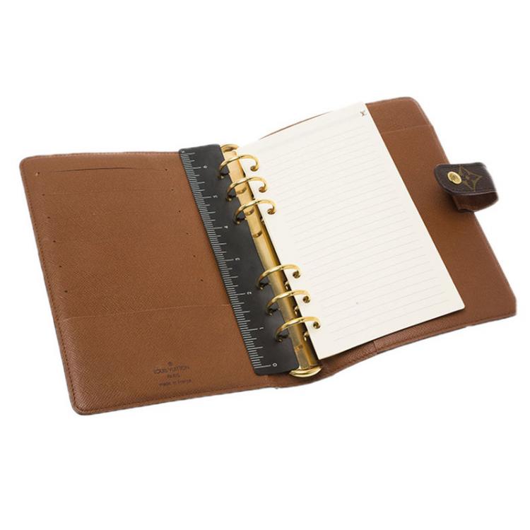 Pre Owned Louis Vuitton Monogram Canvas Medium Ring Agenda Cover