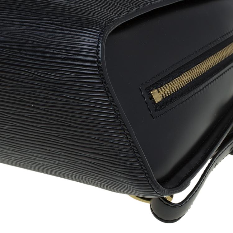 Pre Owned Louis Vuitton Black Epi Leather Mabillon Backpack Bag