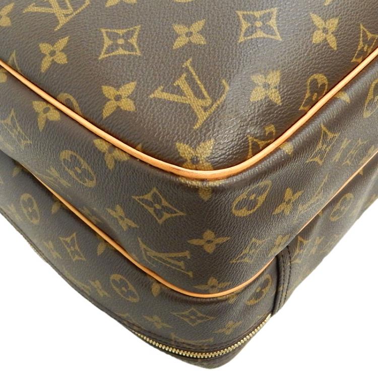 Pre Owned Louis Vuitton Monogram Canvas Alize 24 Heures Briefcase 