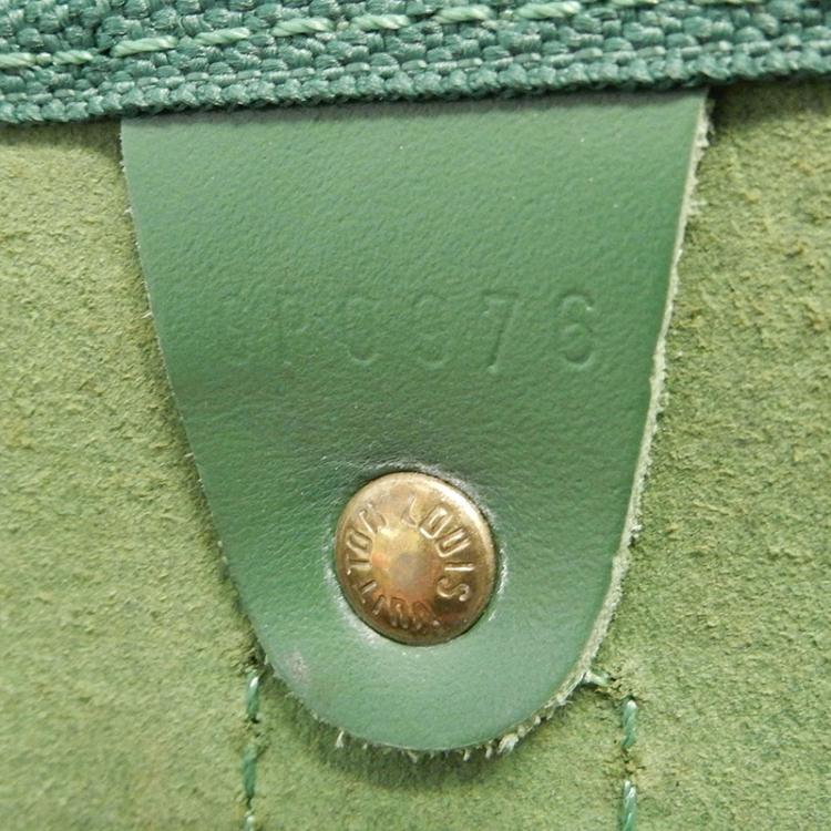 Pre Owned Louis Vuitton Green Epi Leather Keepall 50