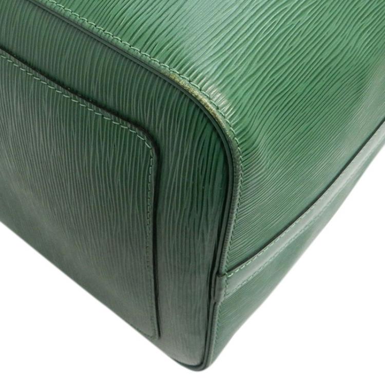 Pre Owned Louis Vuitton Green Epi Leather Keepall 50