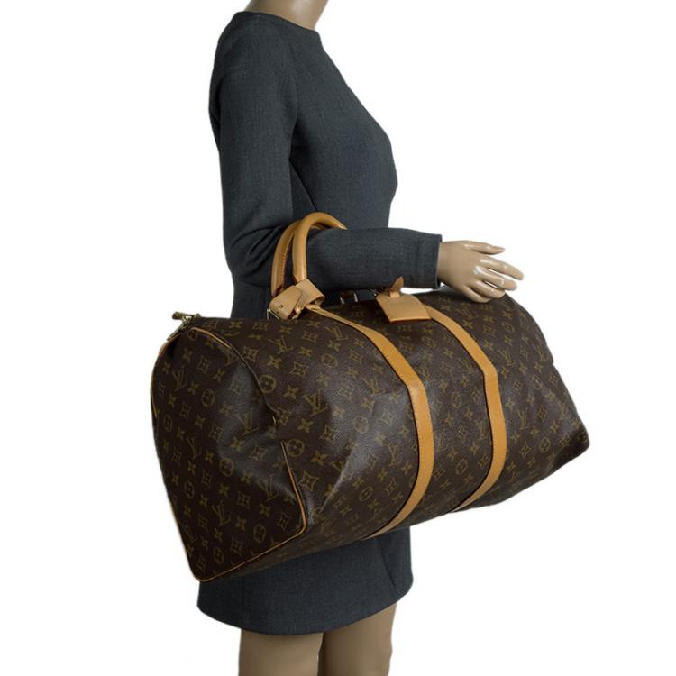 Pre Owned Louis Vuitton Monogram Canvas Keepall 50