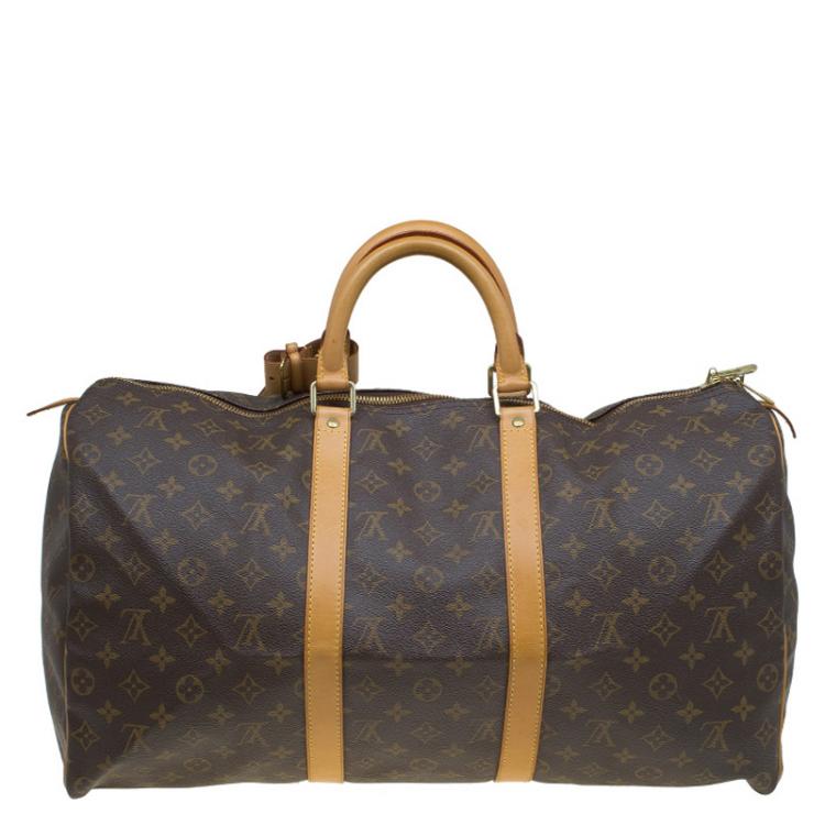 Pre Owned Louis Vuitton Monogram Canvas Keepall 50