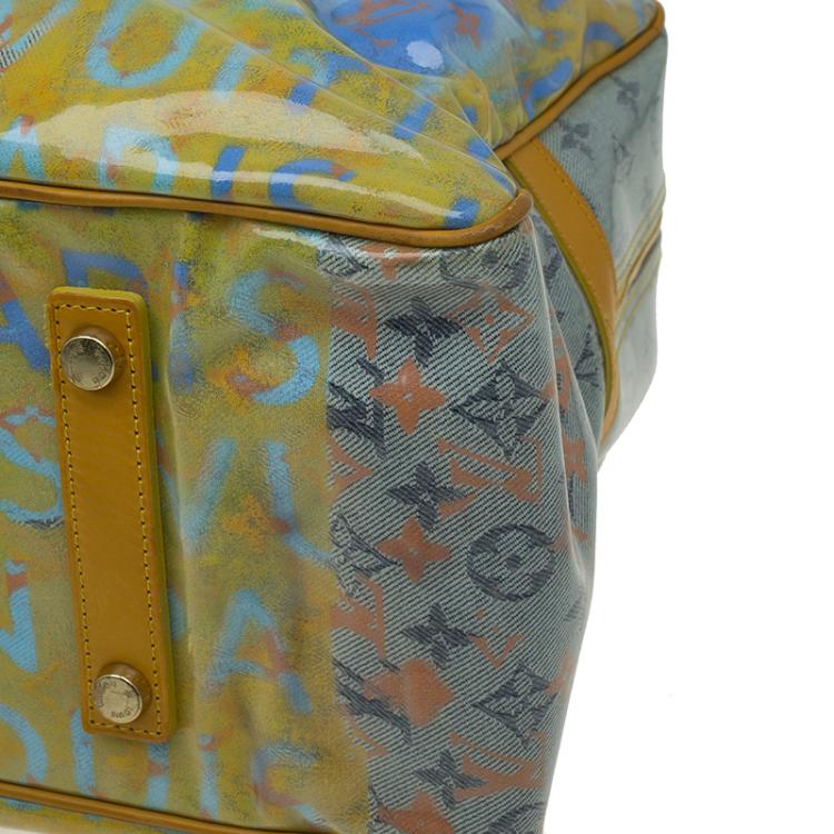 Pre Owned Louis Vuitton Multicolor Monogram Limited Edition Pulp Weekender GM