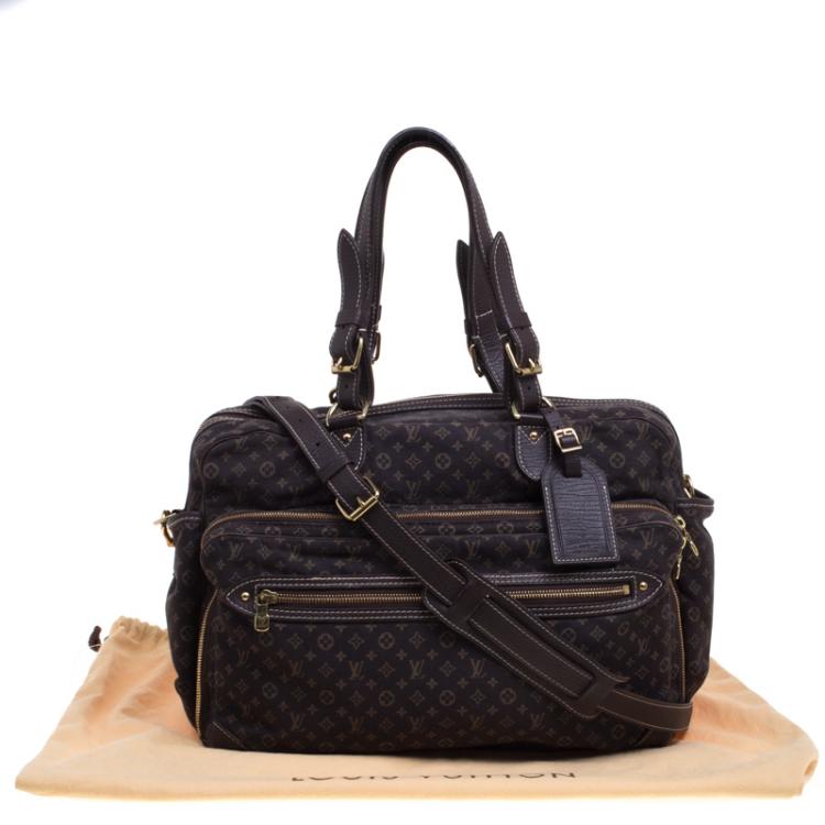 Pre Owned Louis Vuitton Fusain Monogram Mini Lin Sac a Langer Diaper Bag