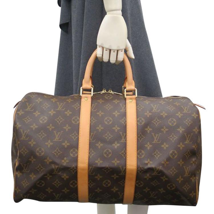 Pre Owned Louis Vuitton Monogram Canvas Keepall 45