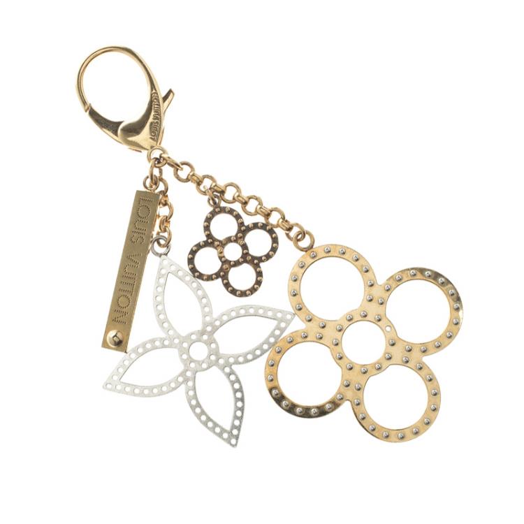 Louis Vuitton Bag Charm Tapage Silver/Gold in Metal with Brass - US