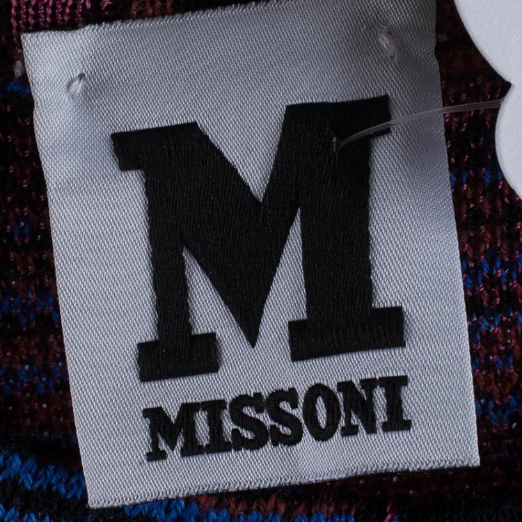 Pre Owned M Missoni Racerback Knit Body-Con Dress M