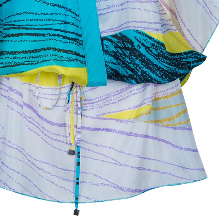 Pre Owned M Missoni Multicolor Printed Kaftan Top L
