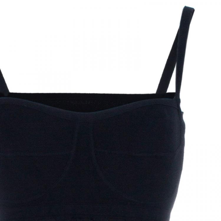 Pre Owned M Missoni Ombre Ribbed Knit Maxi Dress M