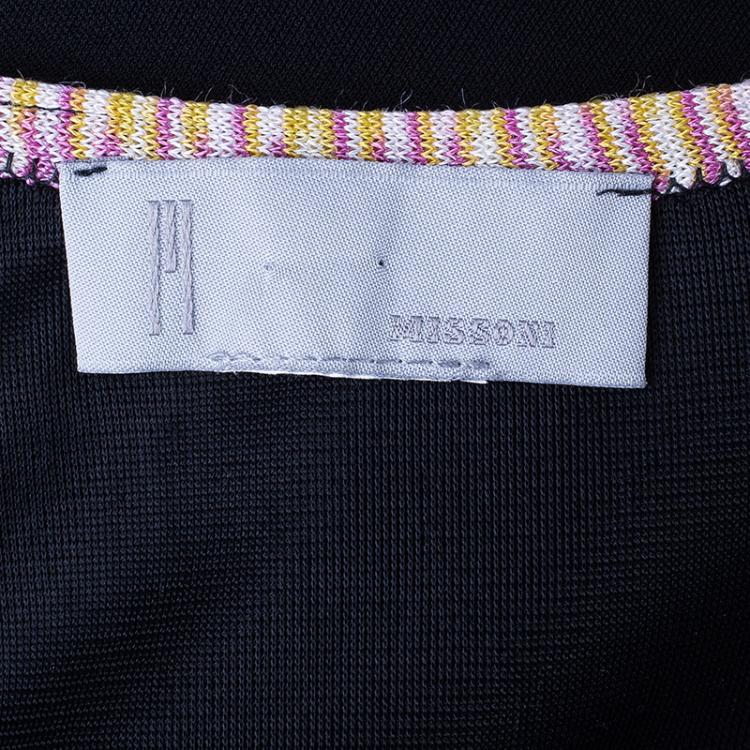 Pre Owned M Missoni Black Stretch Dress S