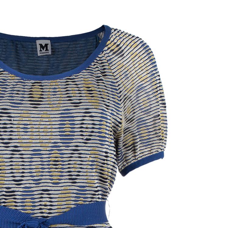 Pre Owned M Missoni Circle Print Knit Dress S