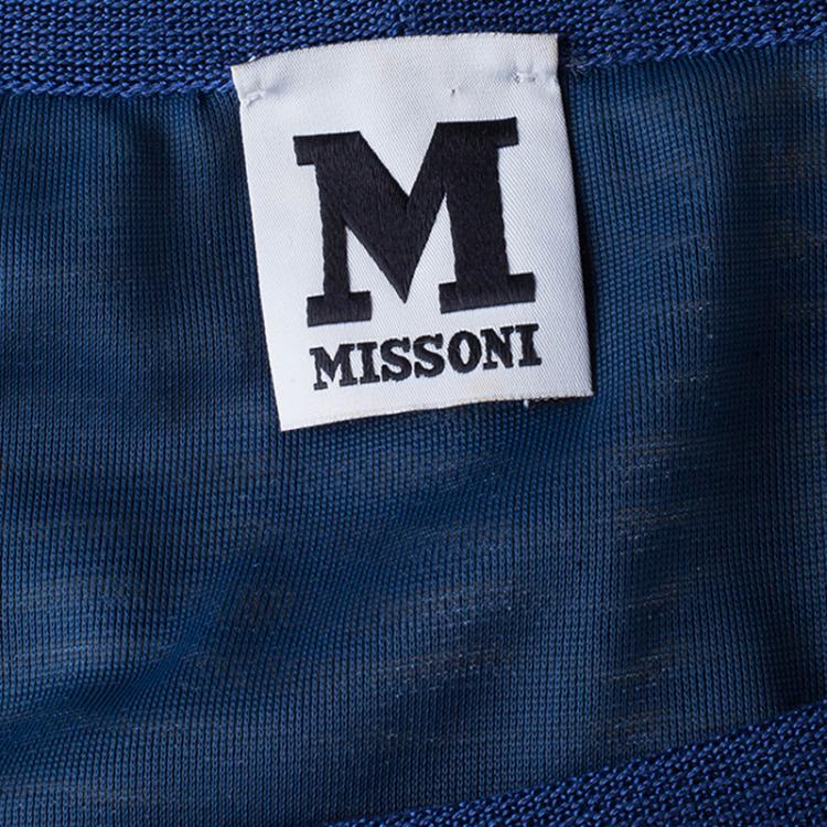 Pre Owned M Missoni Circle Print Knit Dress S