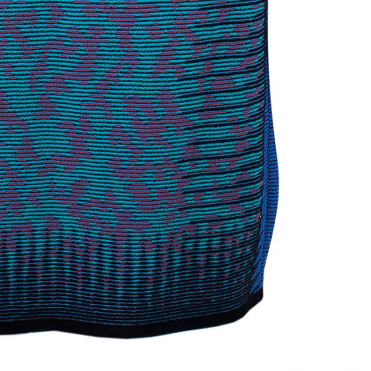 Pre Owned M Missoni Multicolor Knot Detail Dress M
