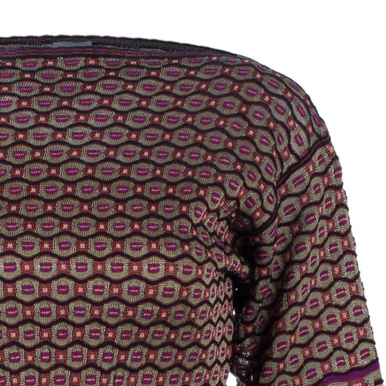 Pre Owned M Missoni Multicolor Flare Dress S