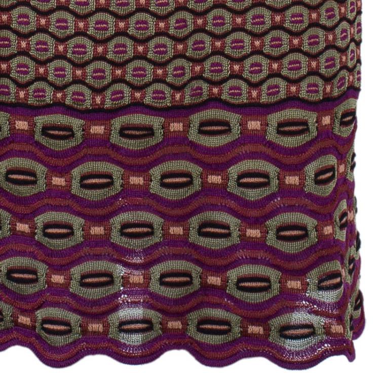 Pre Owned M Missoni Multicolor Flare Dress S