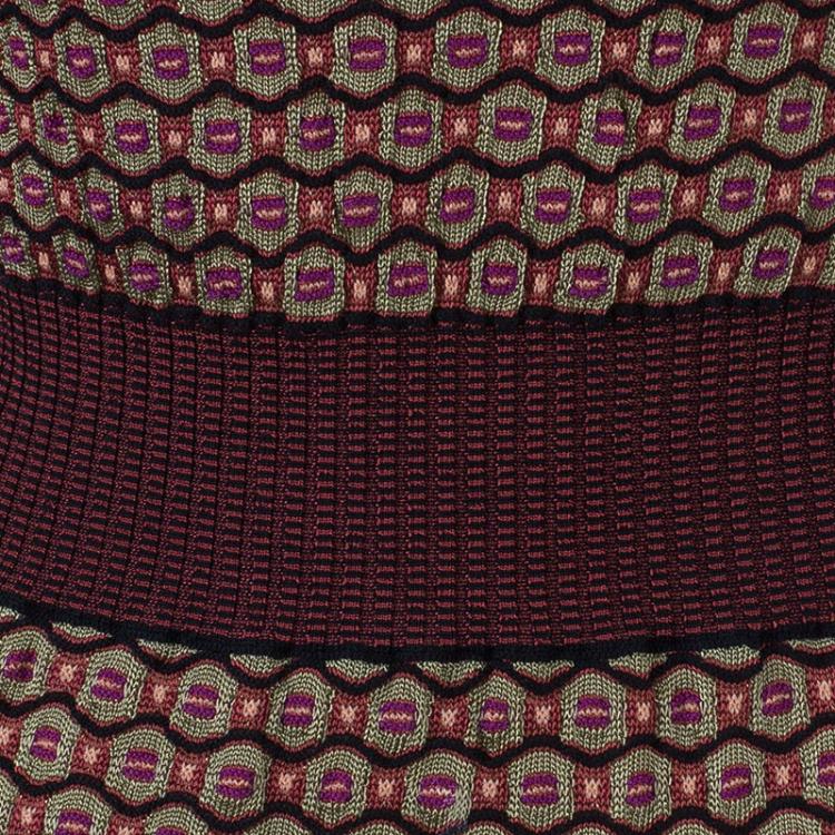 Pre Owned M Missoni Multicolor Flare Dress S