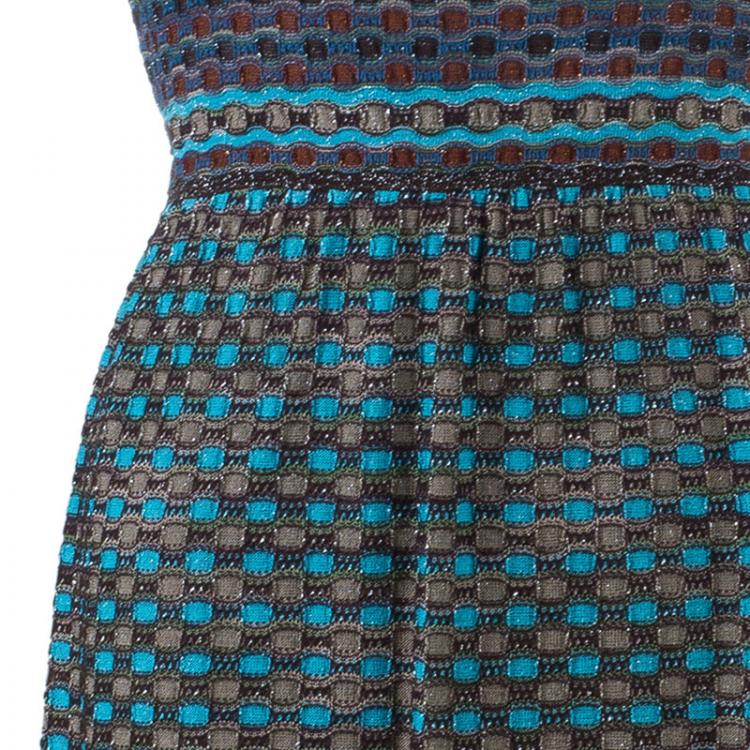 Pre Owned M Missoni Multicolor Sleeveless Bodycon Dress S