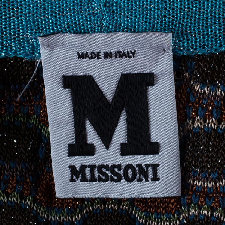 Pre Owned M Missoni Multicolor Sleeveless Bodycon Dress S