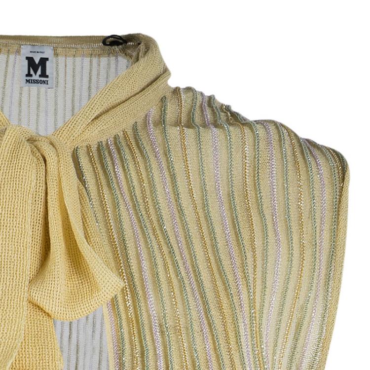 Pre Owned M Missoni Pastel Knit Sleeveless Dress S