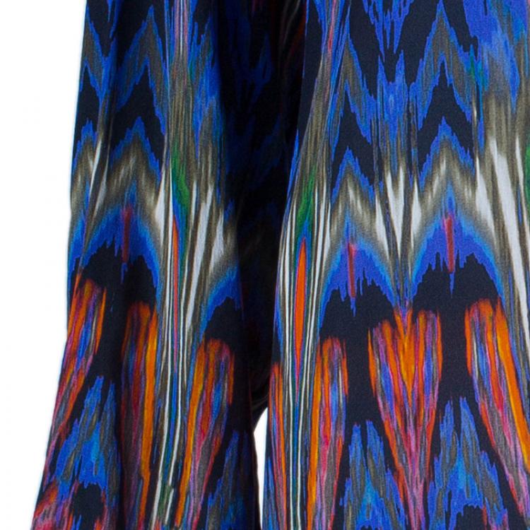 مملوكة مسبقًا M Missoni Multicolor Silk Chiffon Top M