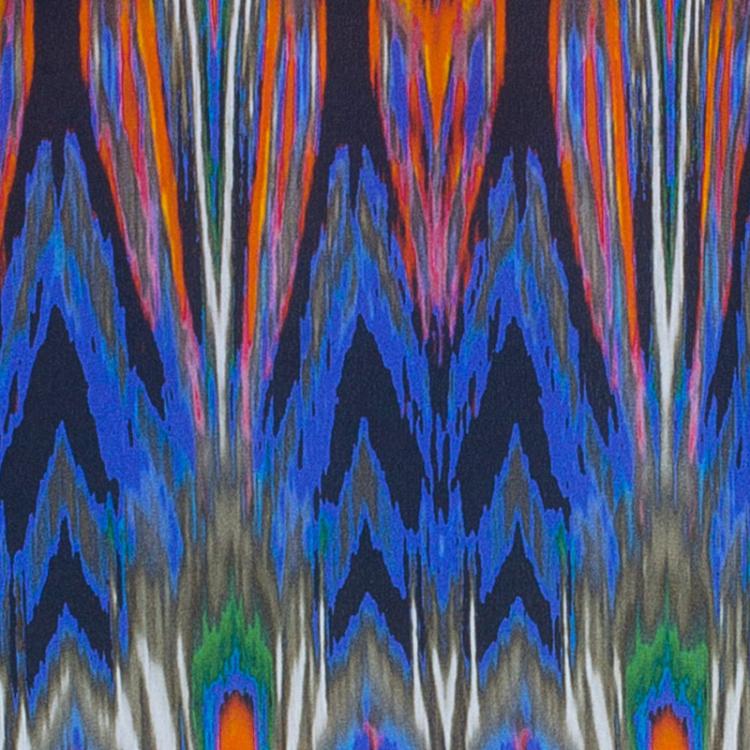 مملوكة مسبقًا M Missoni Multicolor Silk Chiffon Top M