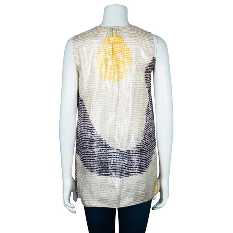 Pre Owned M Missoni Multicolor Mix Fabric Top S