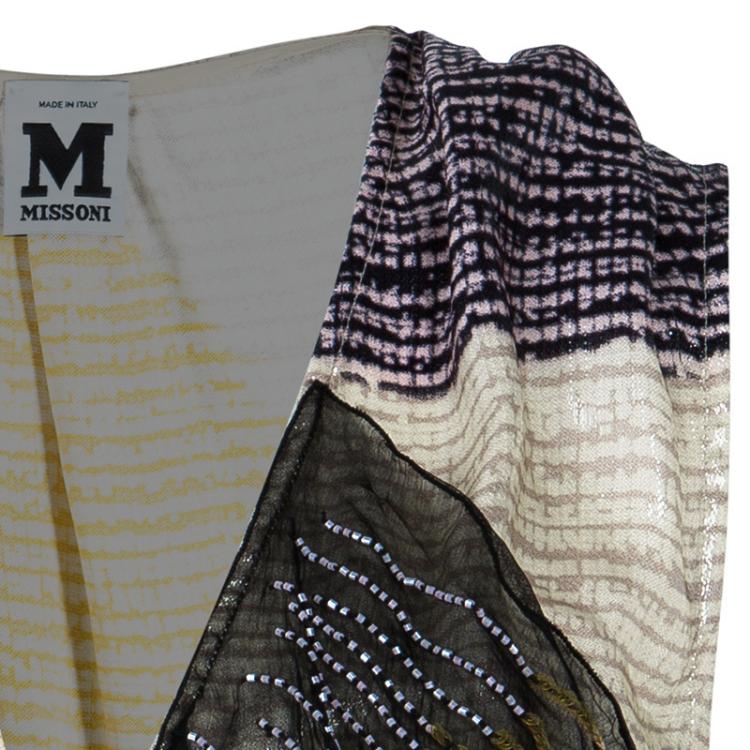 Pre Owned M Missoni Multicolor Mix Fabric Top S