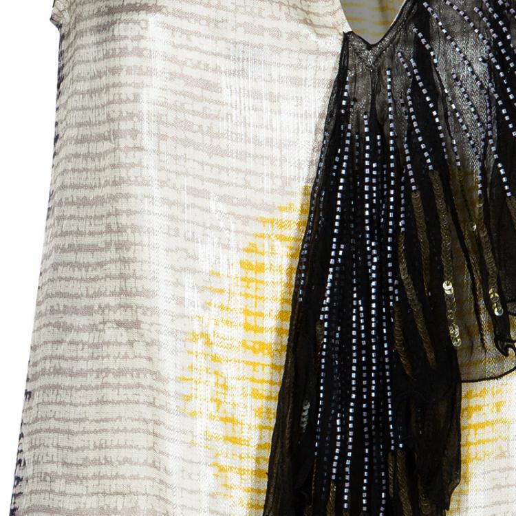 Pre Owned M Missoni Multicolor Mix Fabric Top S