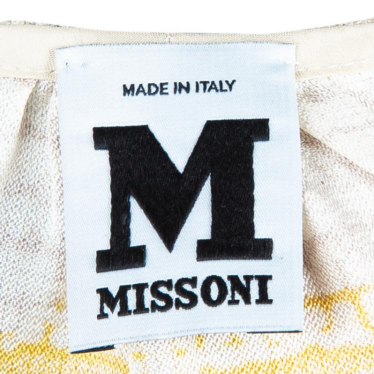 Pre Owned M Missoni Multicolor Mix Fabric Top S