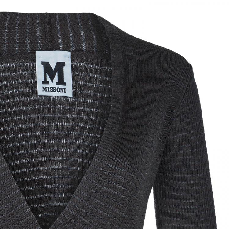 Pre Owned M Missoni Grey Cardigan M