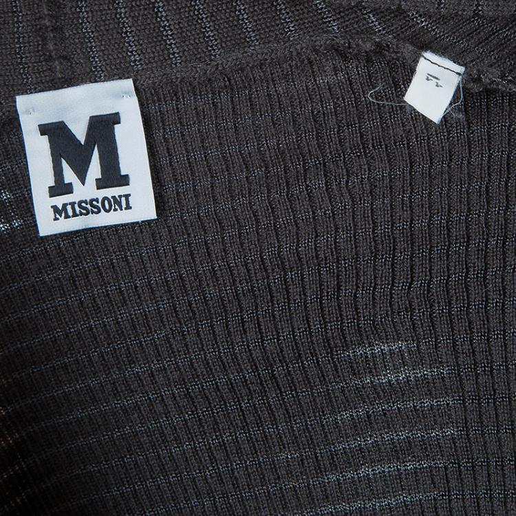 Pre Owned M Missoni Grey Cardigan M