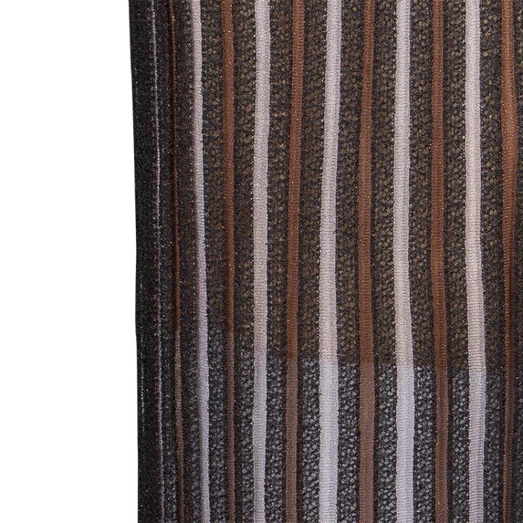 Pre Owned M Missoni Striped Textured Maxi Skirt S