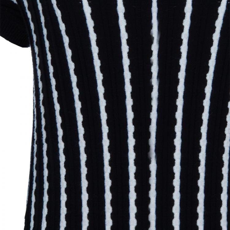 Pre Owned M Missoni Monochrome Knit Top S