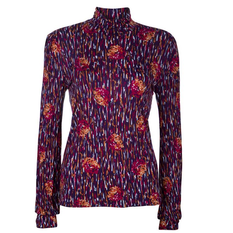 Pre Owned M Missoni Multicolor Long Sleeve Knit top L