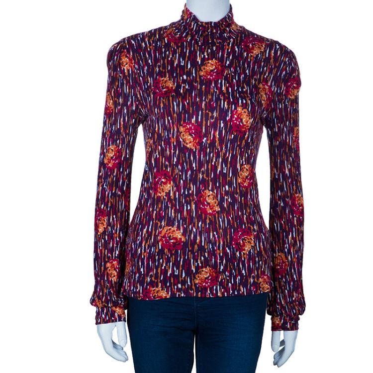 Pre Owned M Missoni Multicolor Long Sleeve Knit top L