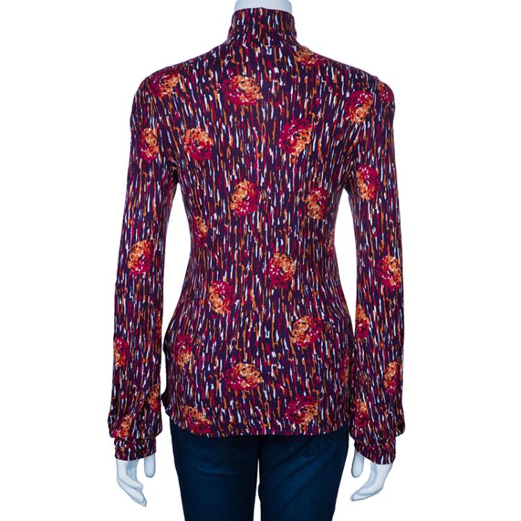 Pre Owned M Missoni Multicolor Long Sleeve Knit top L
