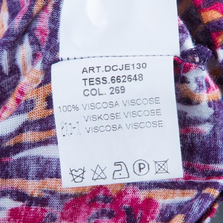 Pre Owned M Missoni Multicolor Long Sleeve Knit top L