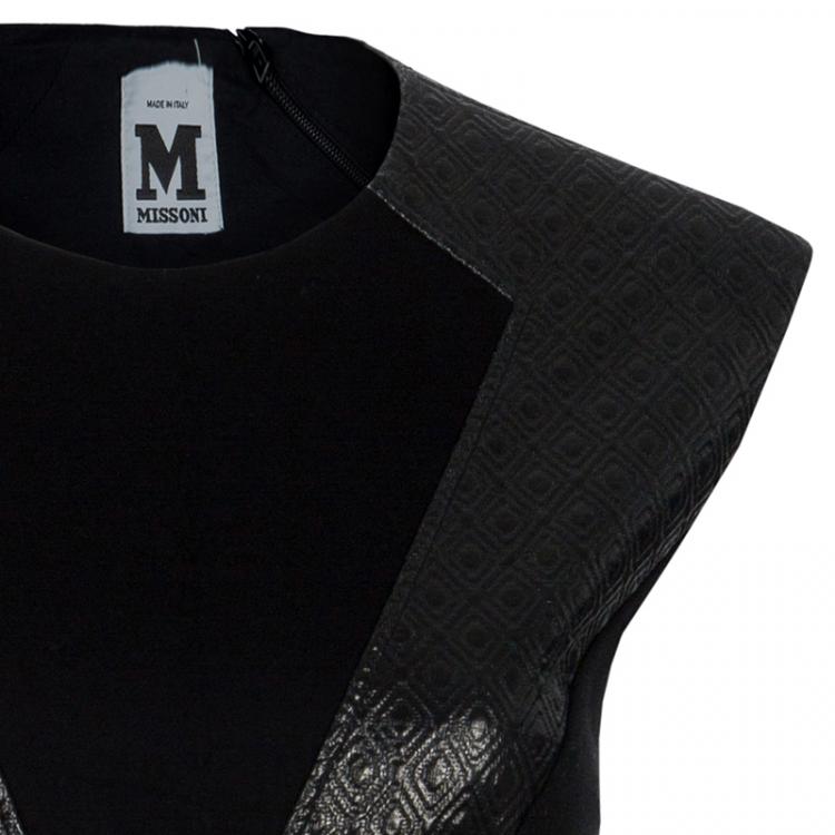 Pre Owned M Missoni Contrast Panel Dress M